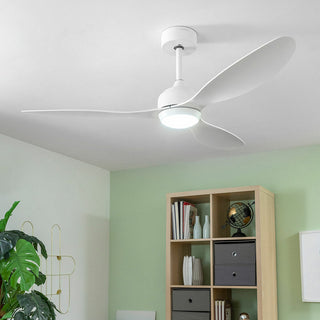 Deckenventilator mit LED-Licht und 3 ABS-Flügeln Weiß 36 W