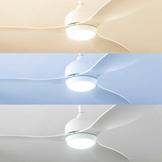 Deckenventilator mit LED-Licht und 3 ABS-Flügeln Weiß 36 W