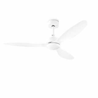 Deckenventilator mit LED-Licht und 3 ABS-Flügeln Weiß 36 W