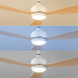 Deckenventilator mit LED-Licht und 3 ABS-Flügeln Holz 36 W