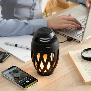 Kabelloser Lautsprecher mit LED-Flammeneffekt Spekkle