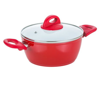 Genius® Cerafit Style-Kochtopf, Set 2tlg., Ø 20 cm, rot