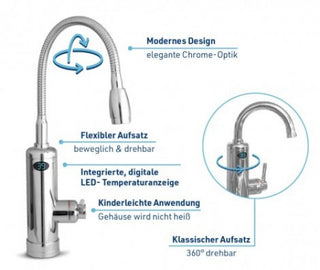 Aquadon SmartHeater Armatur mit Durchlauferhitzer