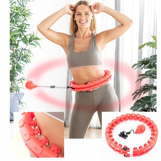 Fitness Hula Hoop Ring anpassbar mit Gewicht