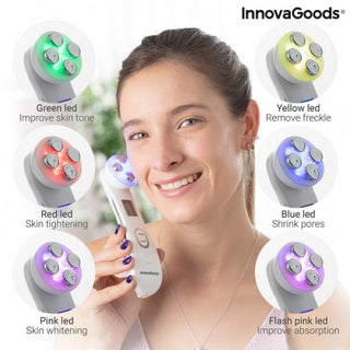 Gesichtsmassagegerät 6in1 mit Radiofrequenz, Phototherapie und Elektrostimulation