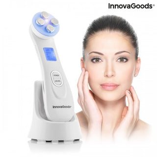 Gesichtsmassagegerät 6in1 mit Radiofrequenz, Phototherapie und Elektrostimulation