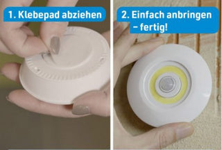 HandyLux Top Bright LED-Decken- und Wandleuchte mit Bewegungs- und Lichtsensor 4er Set