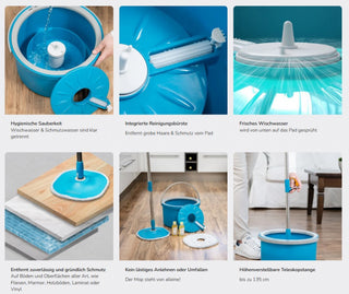 Livington Clean Water Spin Mop Frischwasser-Wischsystem