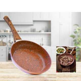 Livington Copper & Stone Pan 28cm - schnelle, gleichmäßige Hitzeverteilung