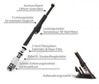 Livington Prime Everyday kompakter Akkusauger schwarz