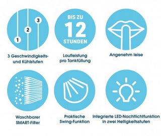 Livington SmartChill kompakter Luftkühler schwarz