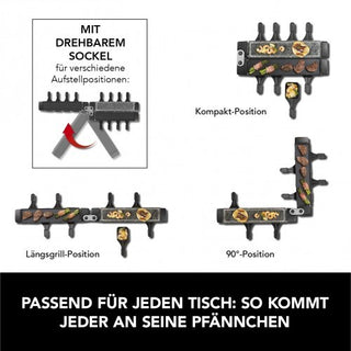 MAXXMEE Raclette Grill variabel für 8 Personen