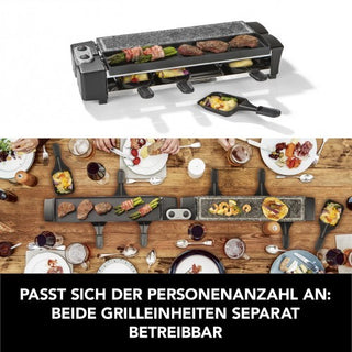 MAXXMEE Raclette Grill variabel für 8 Personen