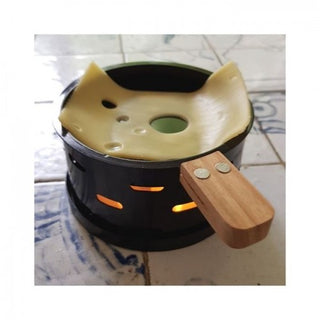 Mini Raclette Pfännchen mit Teelichtern 4er Set