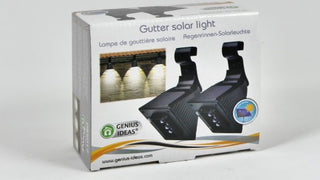 Regenrinnen-Solarleuchte LED, 2-Set