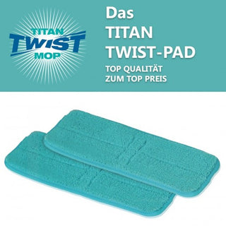 2er Set Wischpad für Titan Twist Mop
