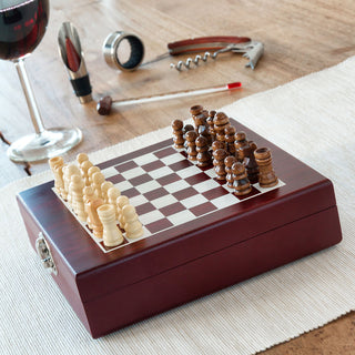 Weinzubehörset mit Schachspiel 37 Tlg.
