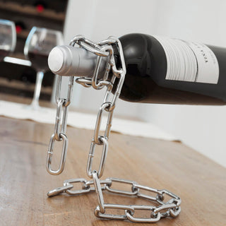Weinflaschenhalter Schwebende Kette