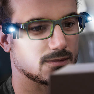 360º LED Leselicht für die Brille  2 Stück