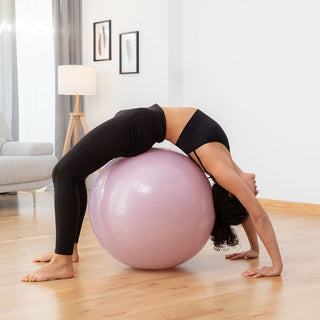 Yoga-Ball mit Stabilitätsring und Widerstandsbändern