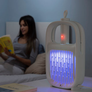 Wiederaufladbare 2 in 1 Mückenlampe und elektrische Fliegenklatsche