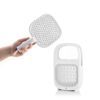 Wiederaufladbare 2 in 1 Mückenlampe und elektrische Fliegenklatsche