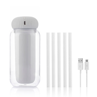 Luftbefeuchter mit Ultraschall, Aromazerstäuber und LED-Licht
