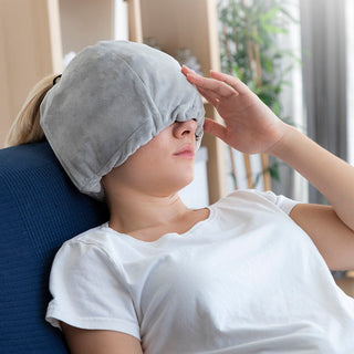 Migräne- und Entspannungsmütze mit Gel Hawfron