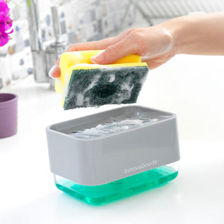 Seifenspender 2 in 1 für Spülbecken