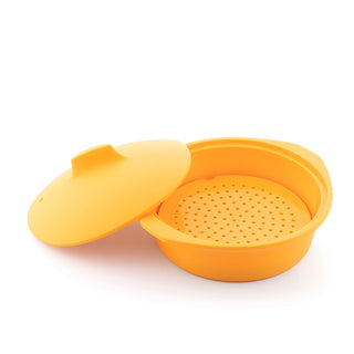 Multifunktionsdampfgarer aus Silikon mit Rezepten
