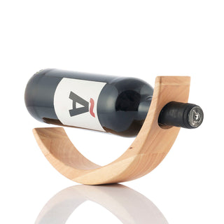 Pendelnder Weinflaschenhalter aus Holz