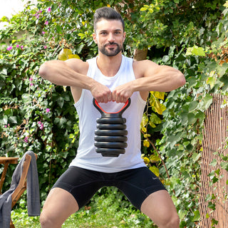 6 in 1 Verstellbarer Hantelsatz mit Trainingsanleitung