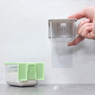 Abnehmbare selbstklebende Kochbehältnisse - Packung mit 2 Einheiten