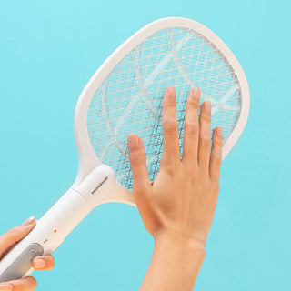 2-in-1 wiederaufladbares Racket zum Insektenvernichten mit UV-Licht
