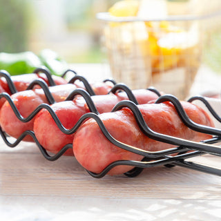 Barbecue-Grillrost für Würstchen mit Antihaftversiegelung