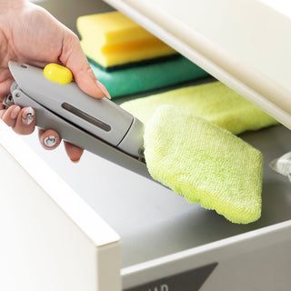 2-in-1-Glasreiniger mit Sprühkopf inkl. 2 Mikrofasermopps