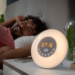 Aufladbarer Sonnenaufgangswecker mit Lautsprecher Slockar InnovaGoods