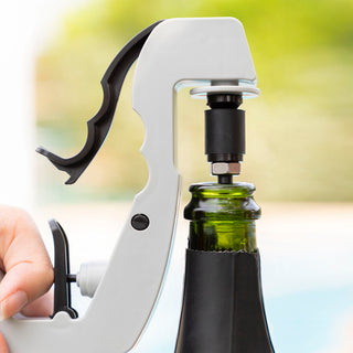 Champagner und Bierpistole