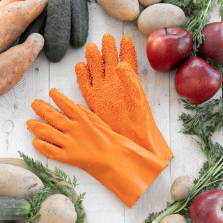 Handschuhe für die Reinigung von Obst und Gemüse