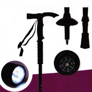 Wanderstock 5in1 mit LED