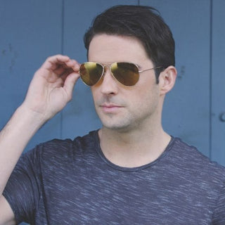 Eagle Eyes - Pilot Sunglasses set of 2 - silver/gold